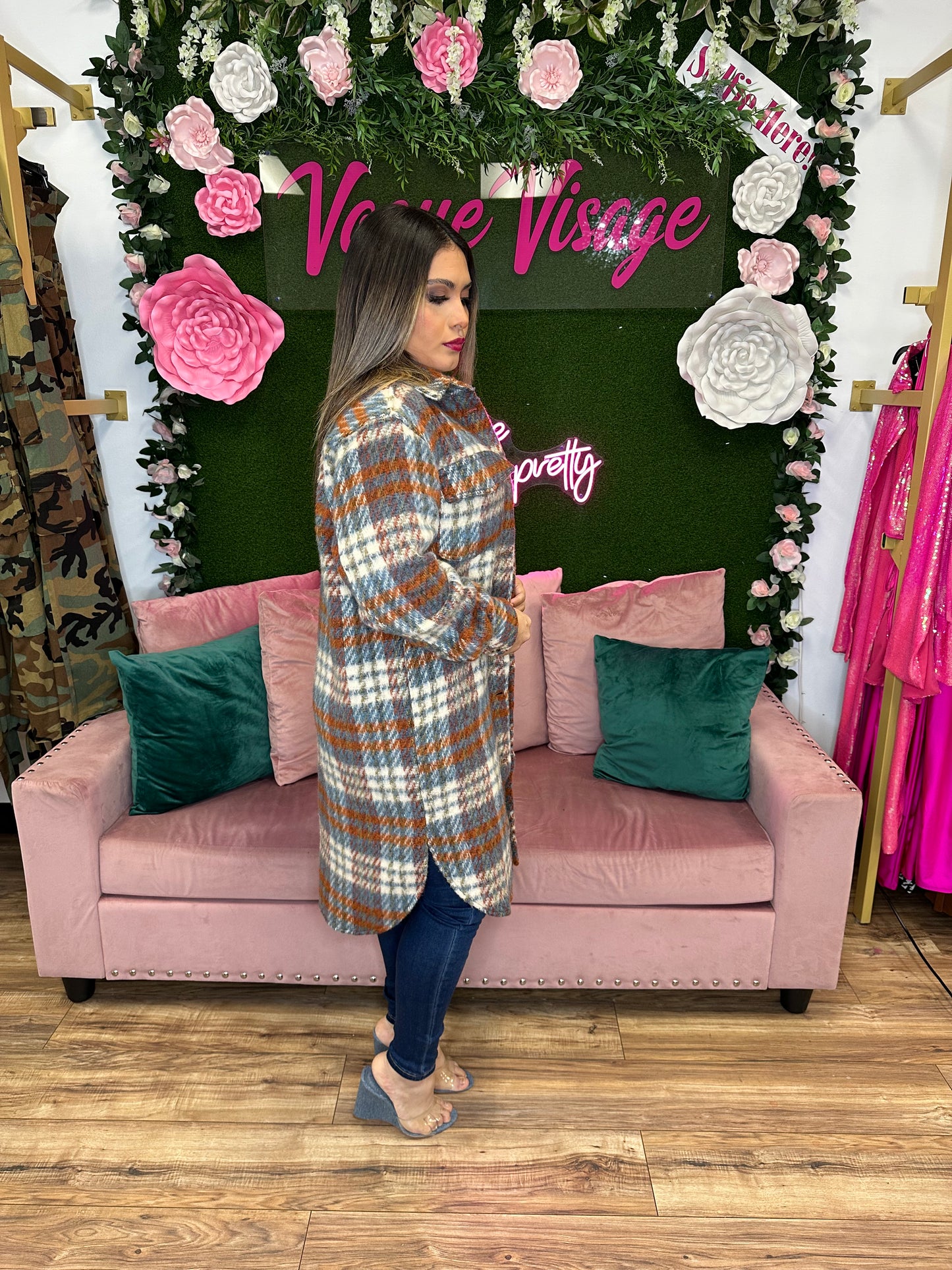 Plaid Girls Club Shacket