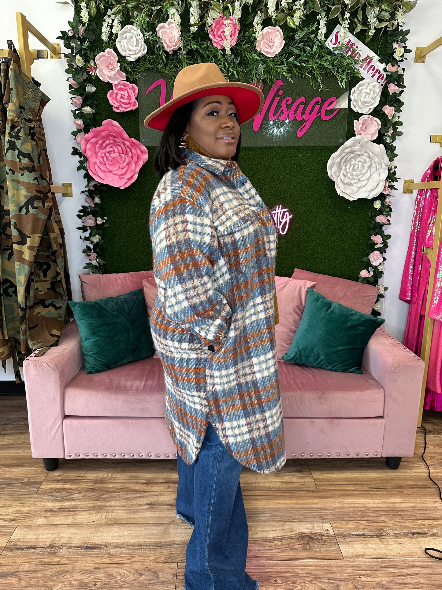 Plaid Girls Club Shacket