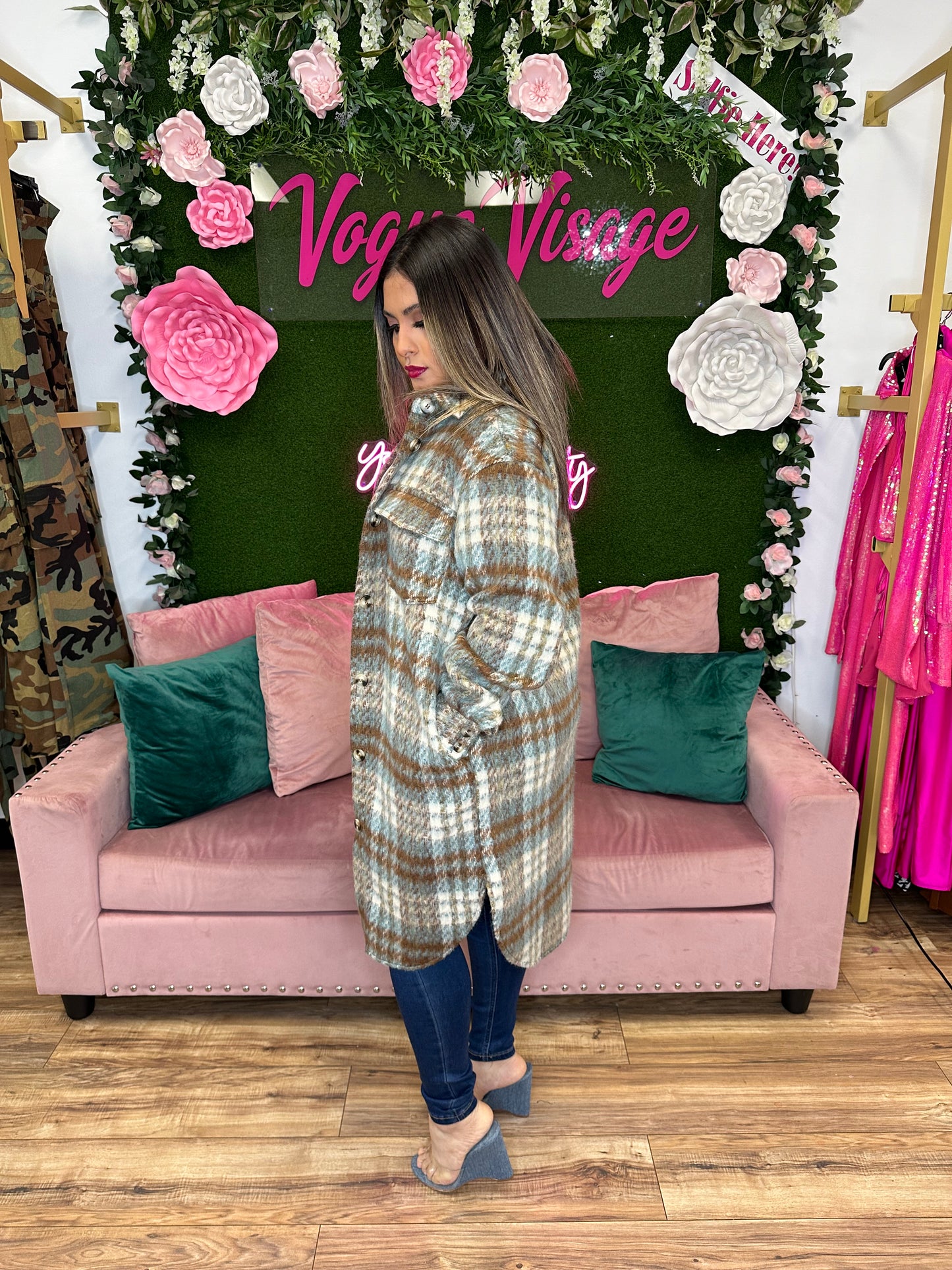 Plaid Girls Club Shacket