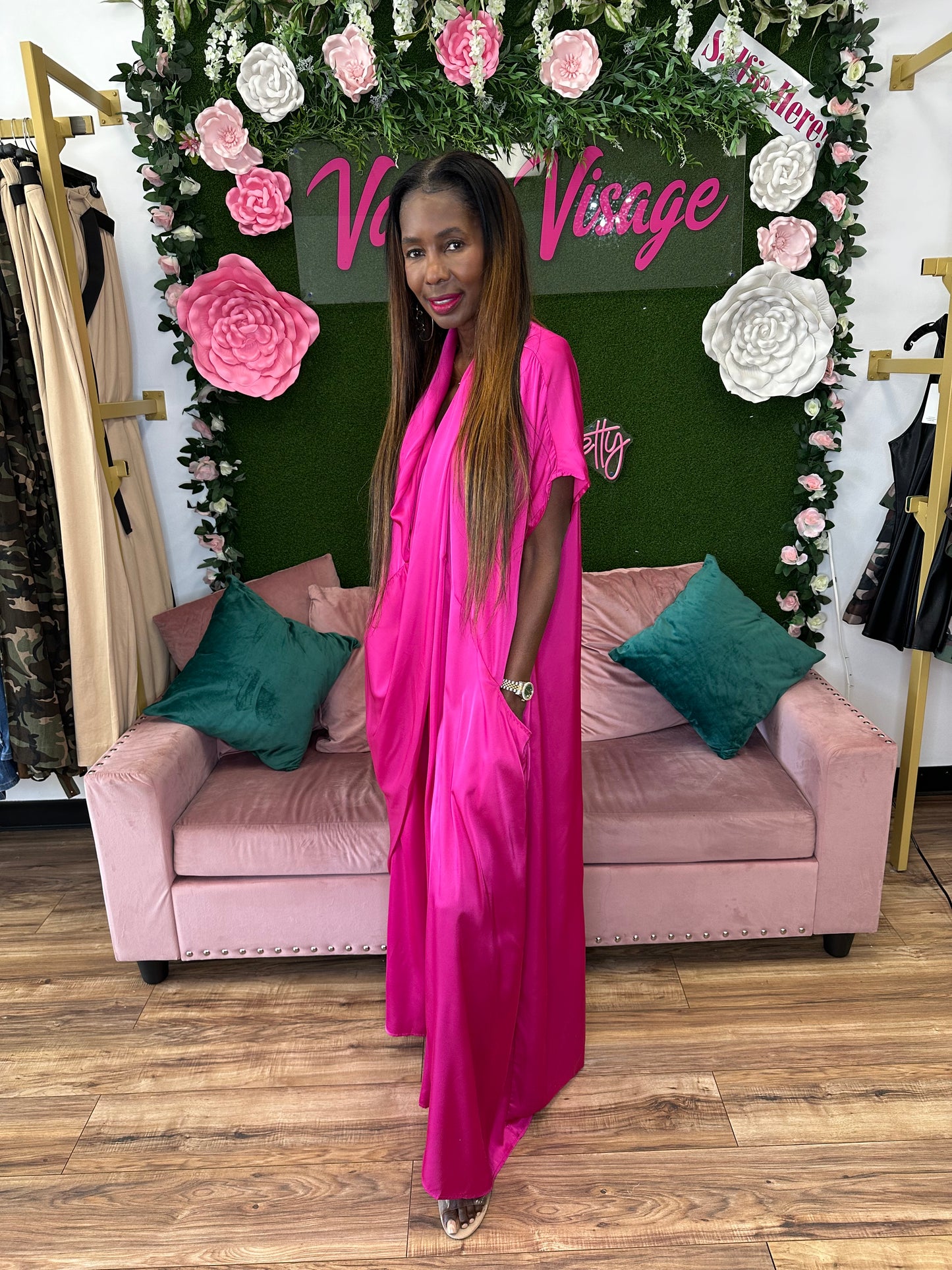 Set The Scene Satin Jumpsuit