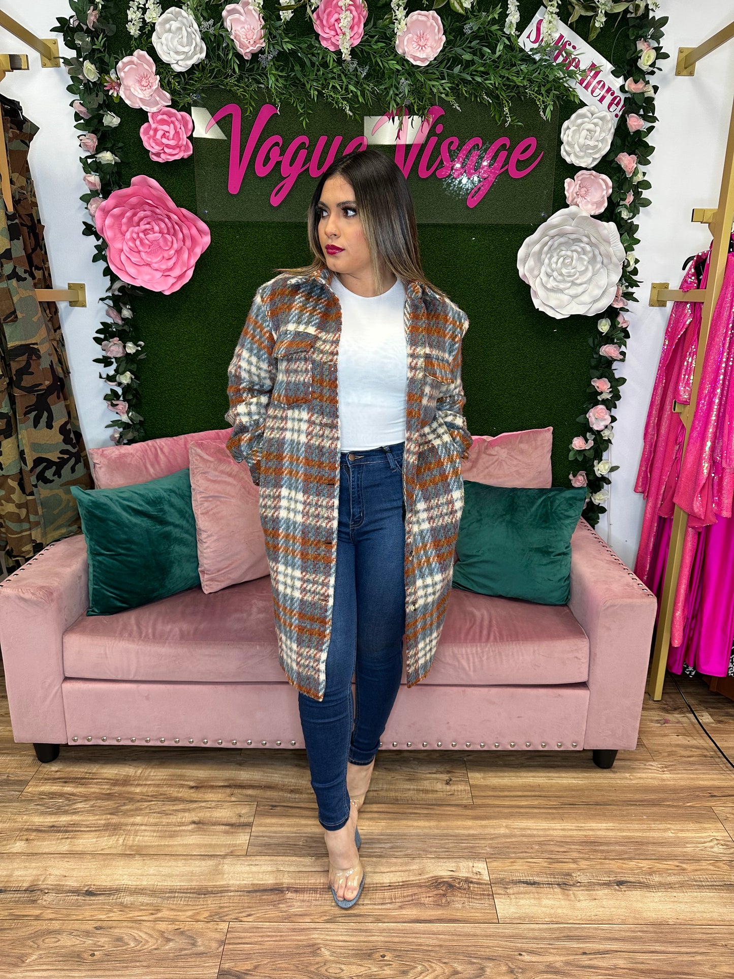 Plaid Girls Club Shacket