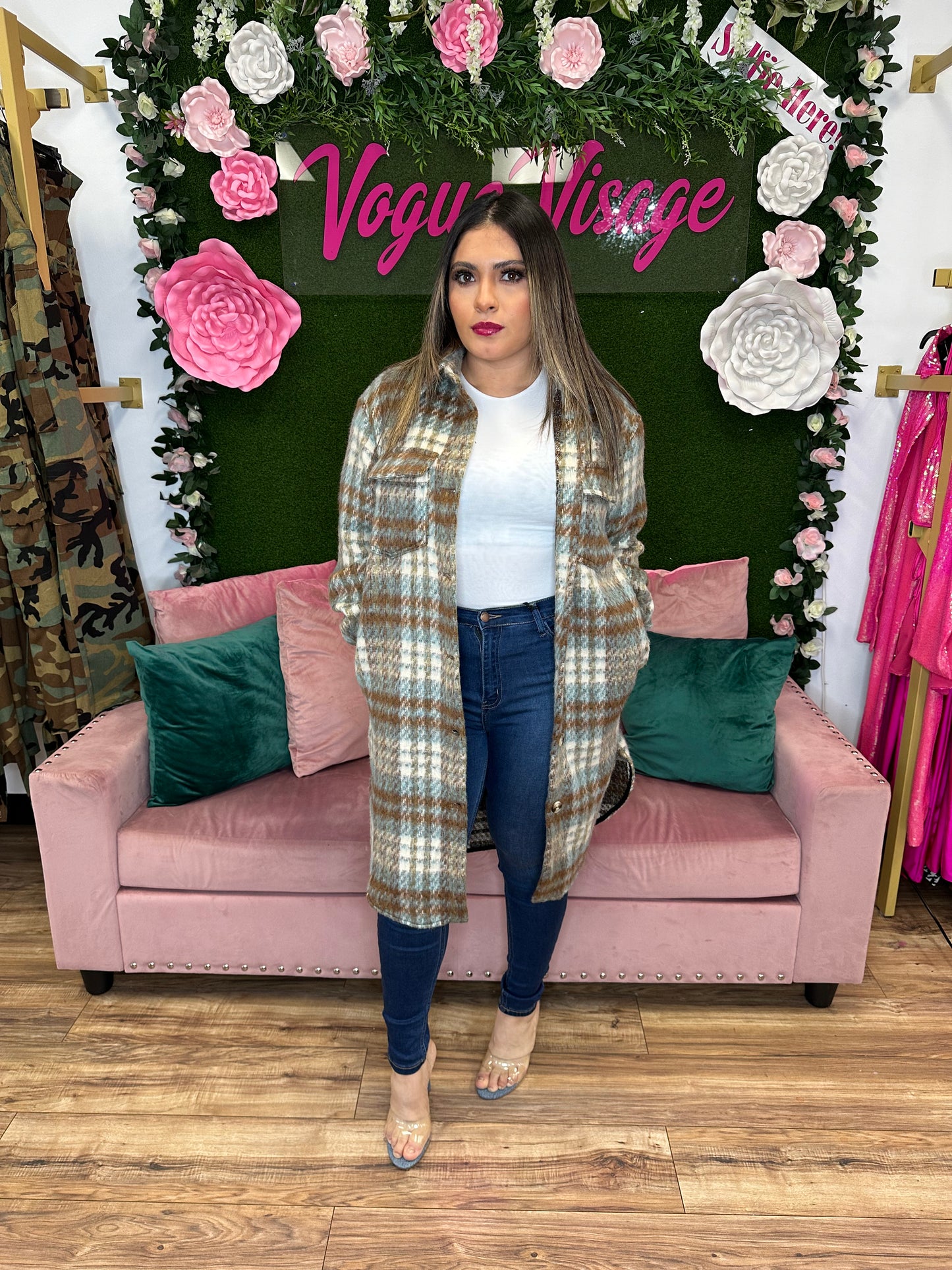 Plaid Girls Club Shacket