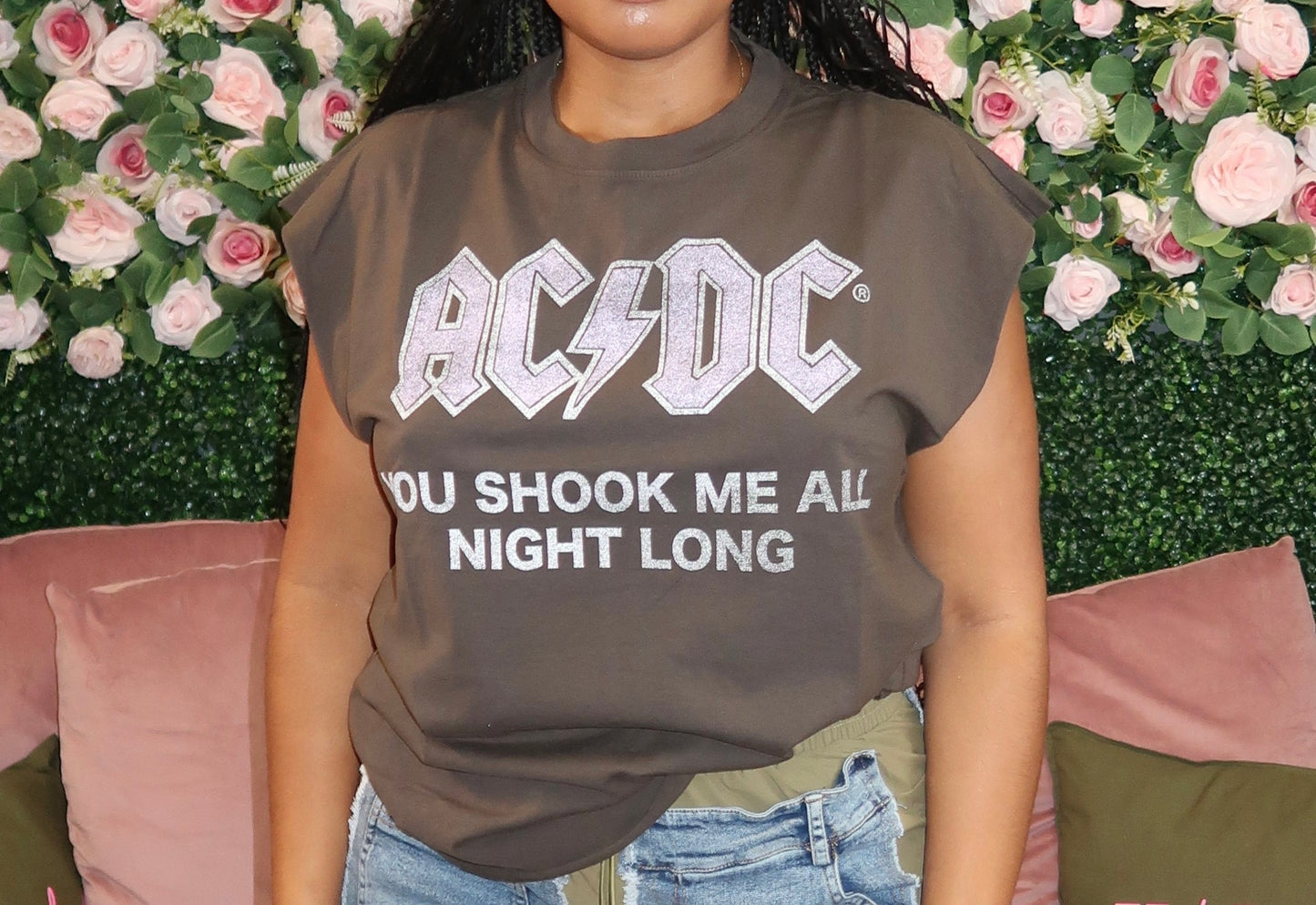 Sleeveless AC/DC Graphic Tee