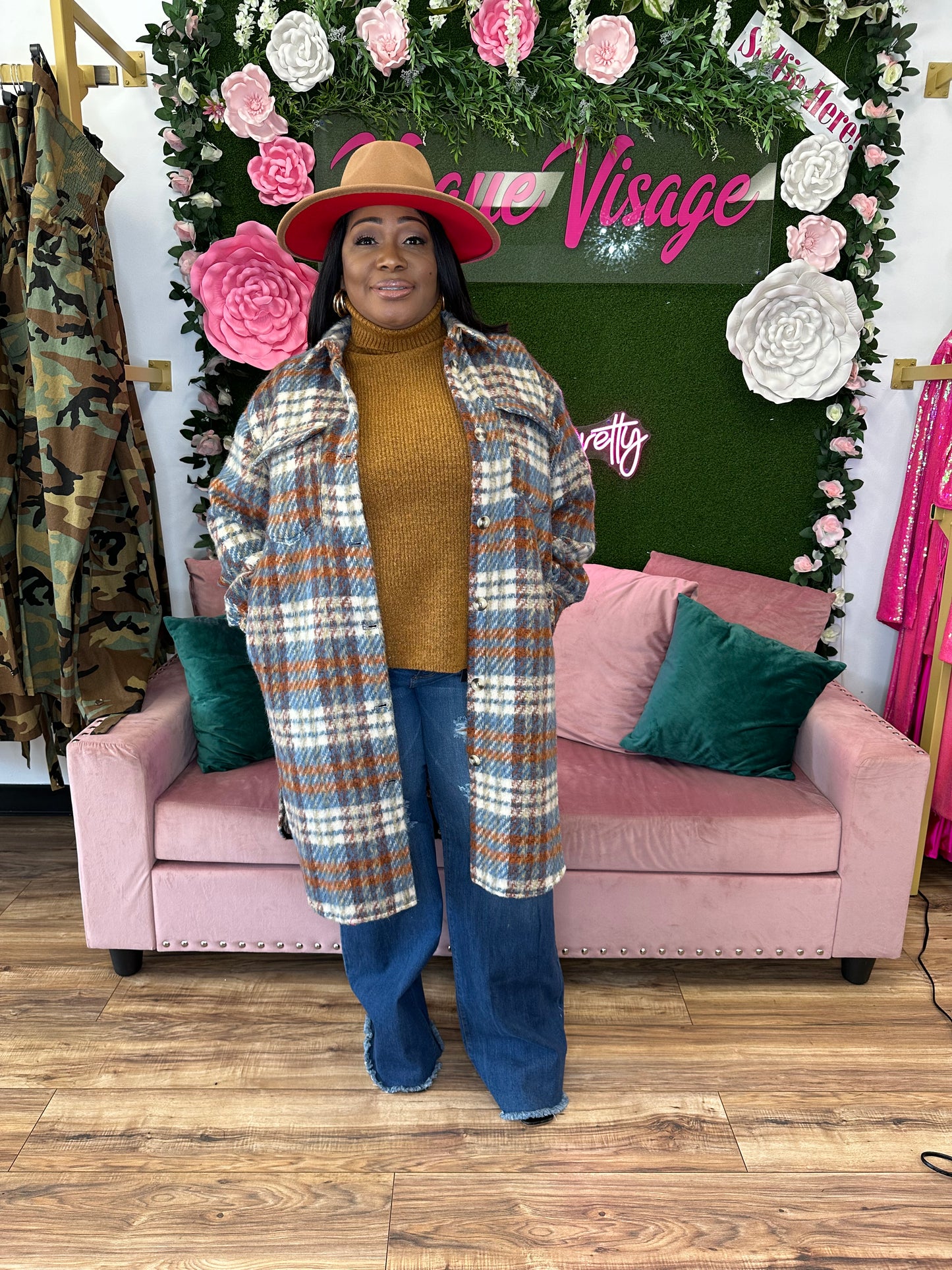 Plaid Girls Club Shacket