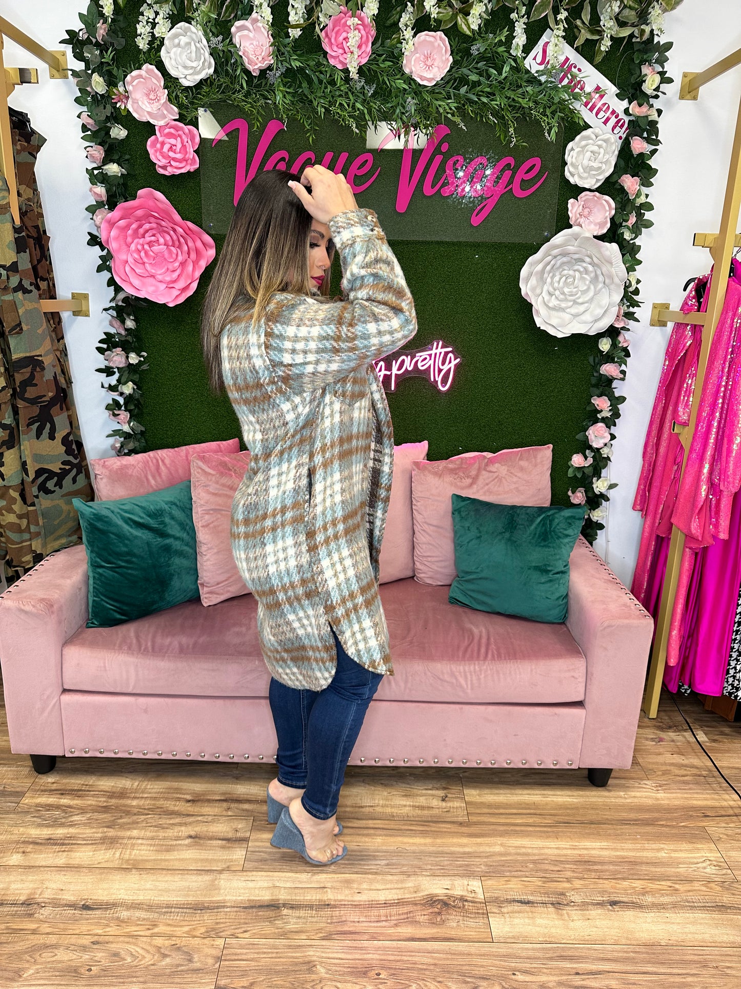 Plaid Girls Club Shacket