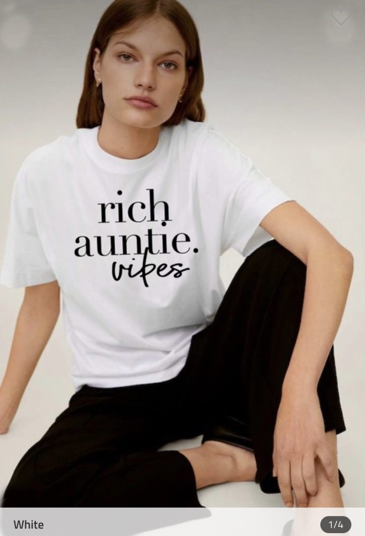 Rich Auntie Vibes Tee
