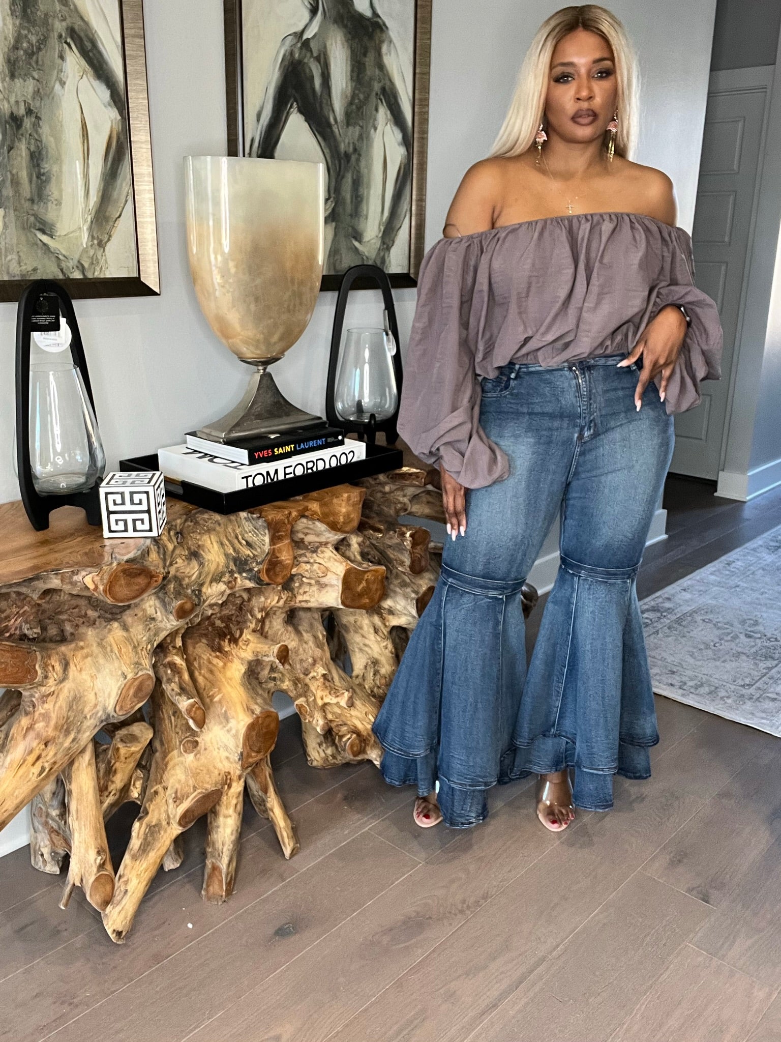 Average Girl Bell Bottom Jeans