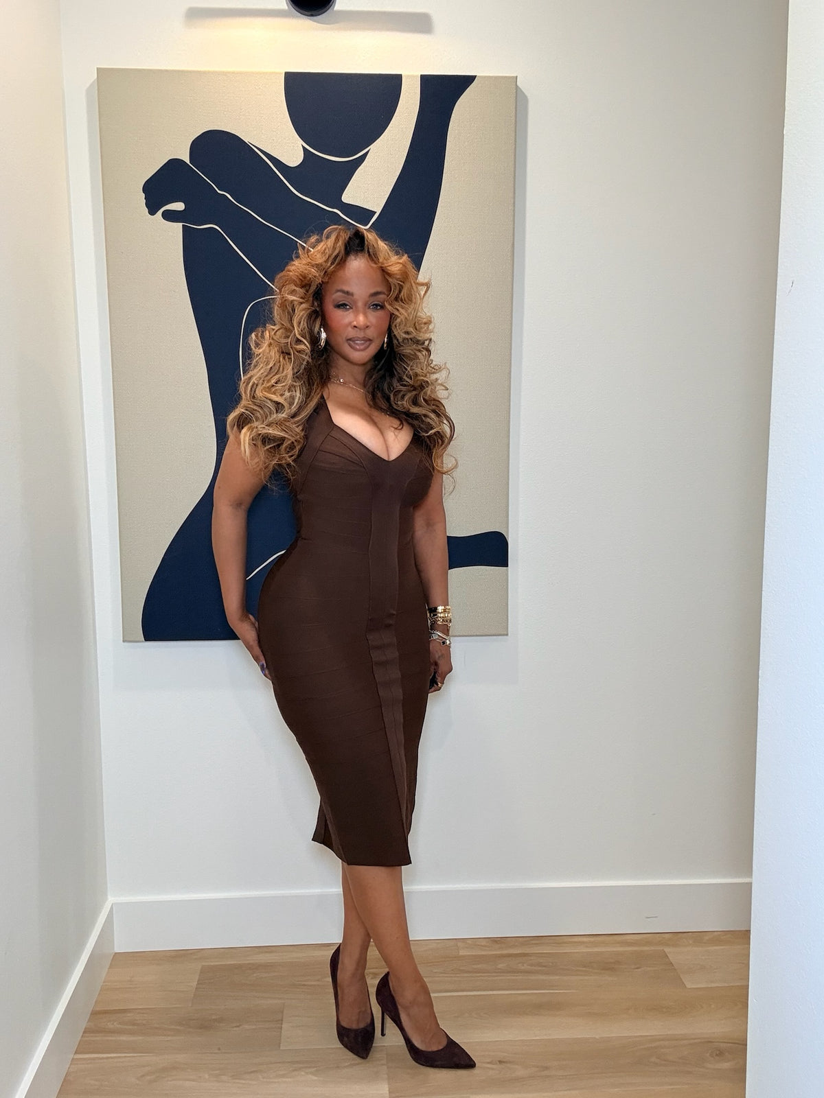 Serving Body Bandage Dress