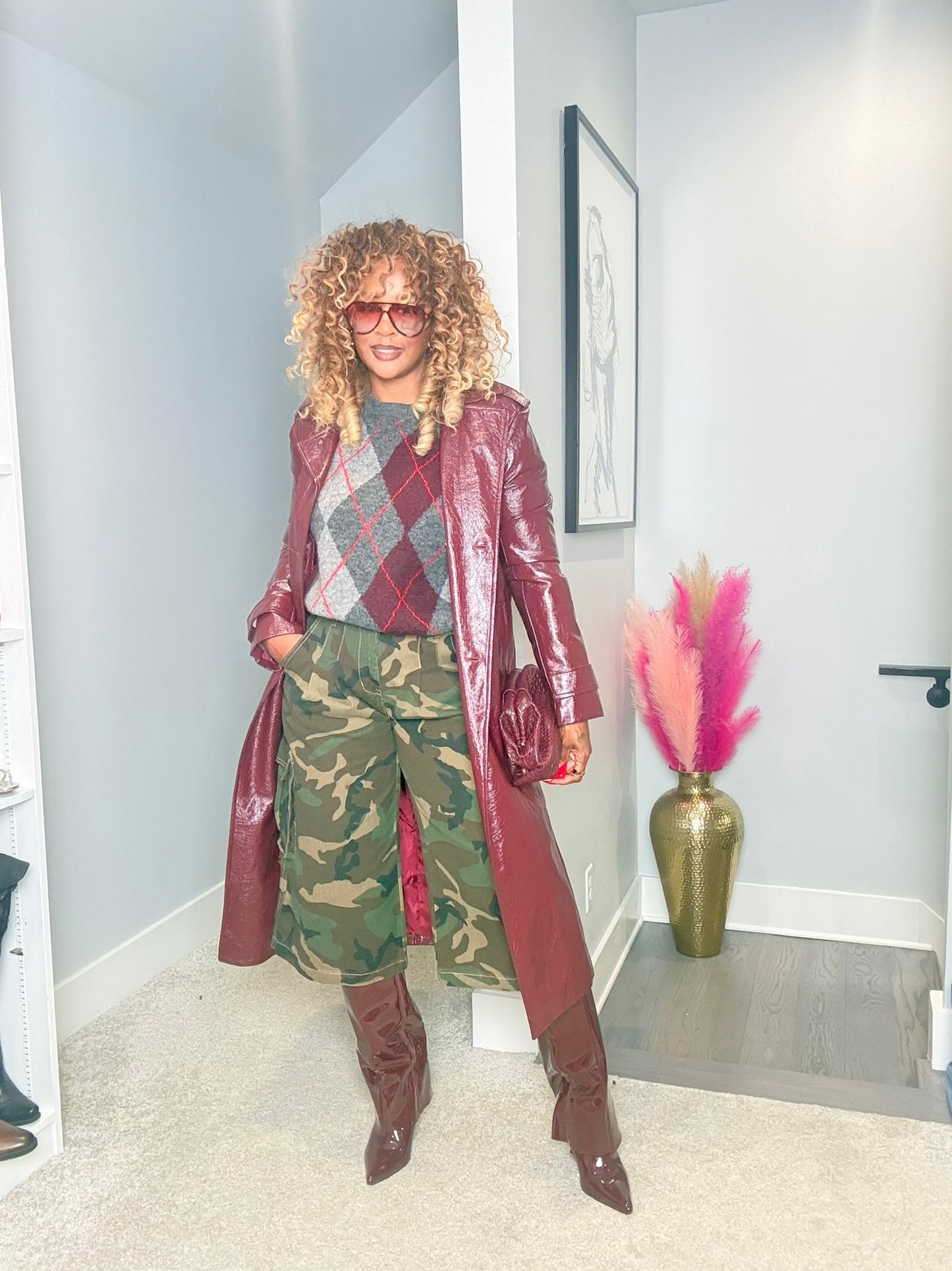 Into The Night Faux Leather Coat