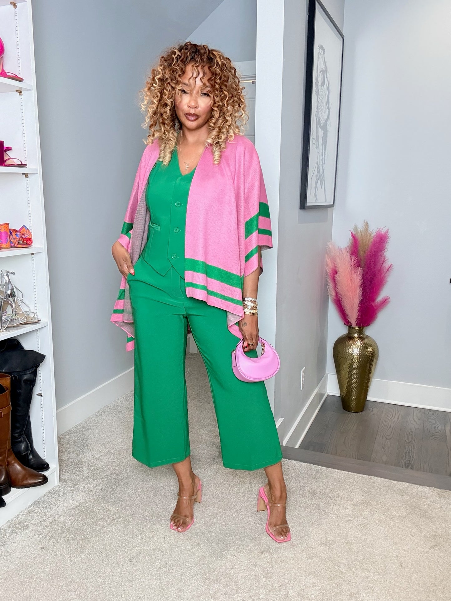 Double-striped Ruana