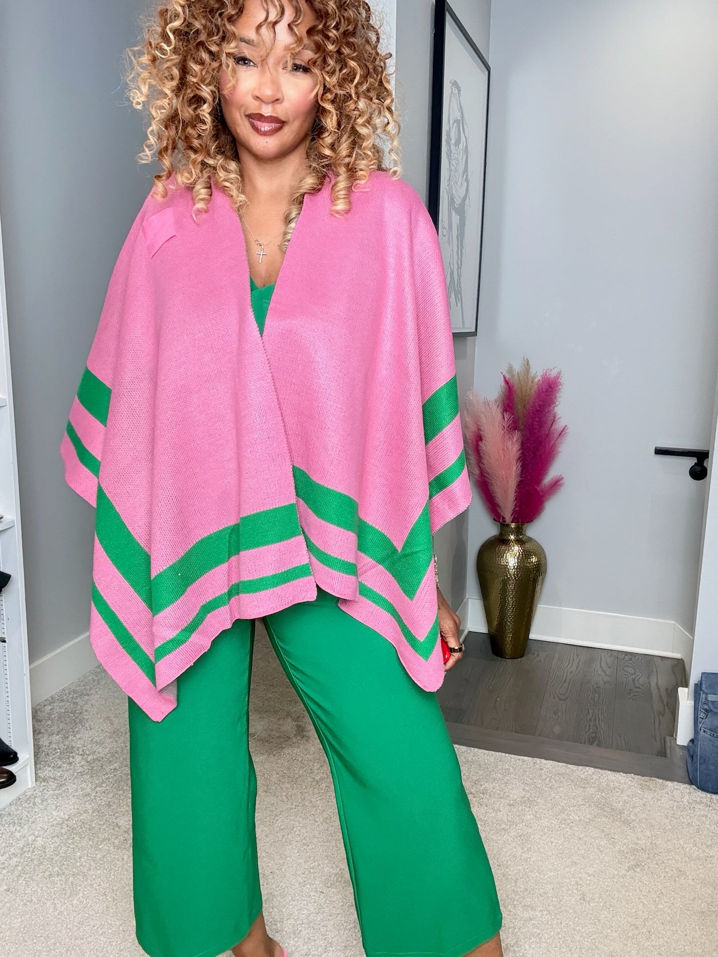 Double-striped Ruana