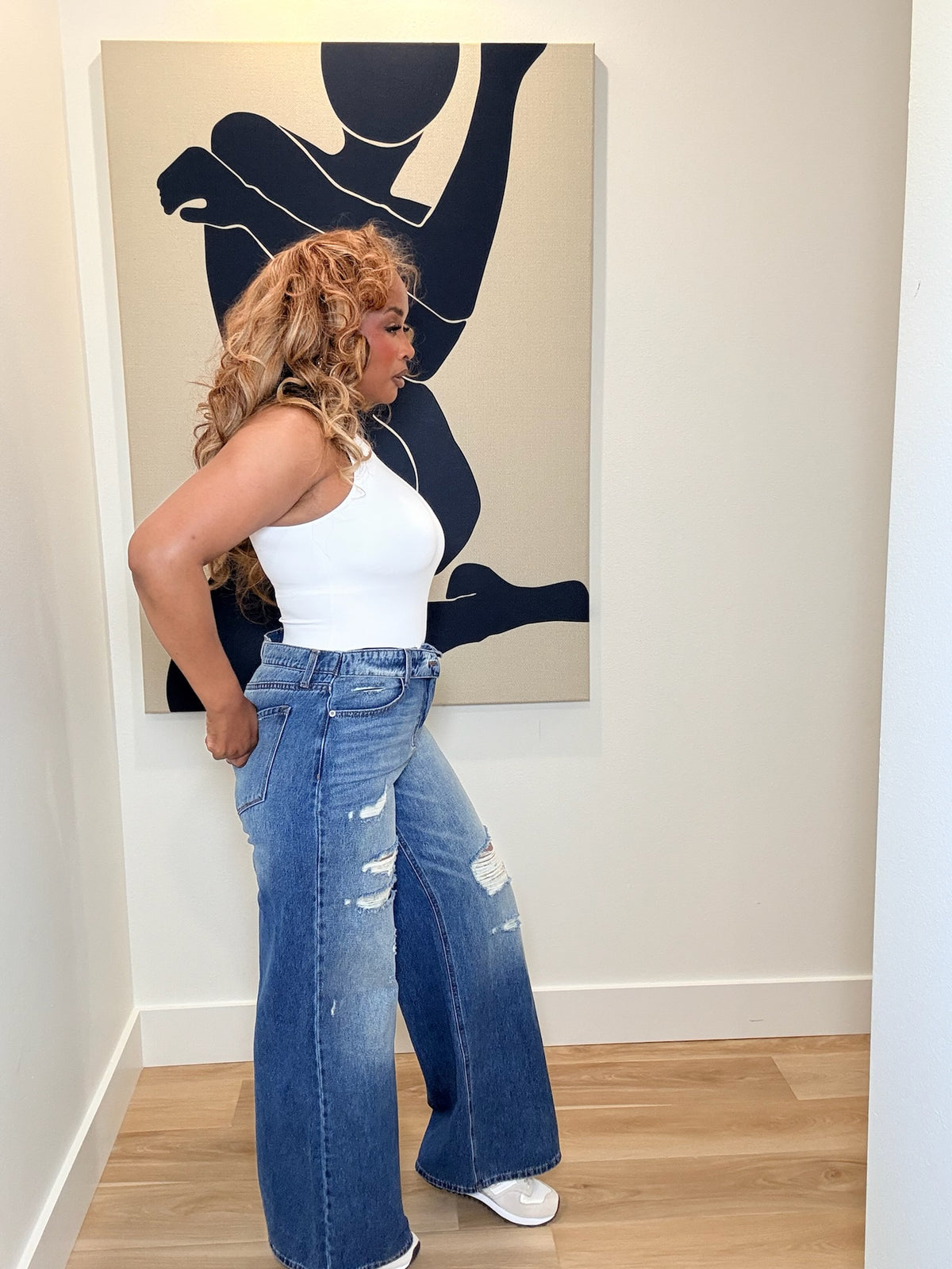 No Comparison Folded Jeans