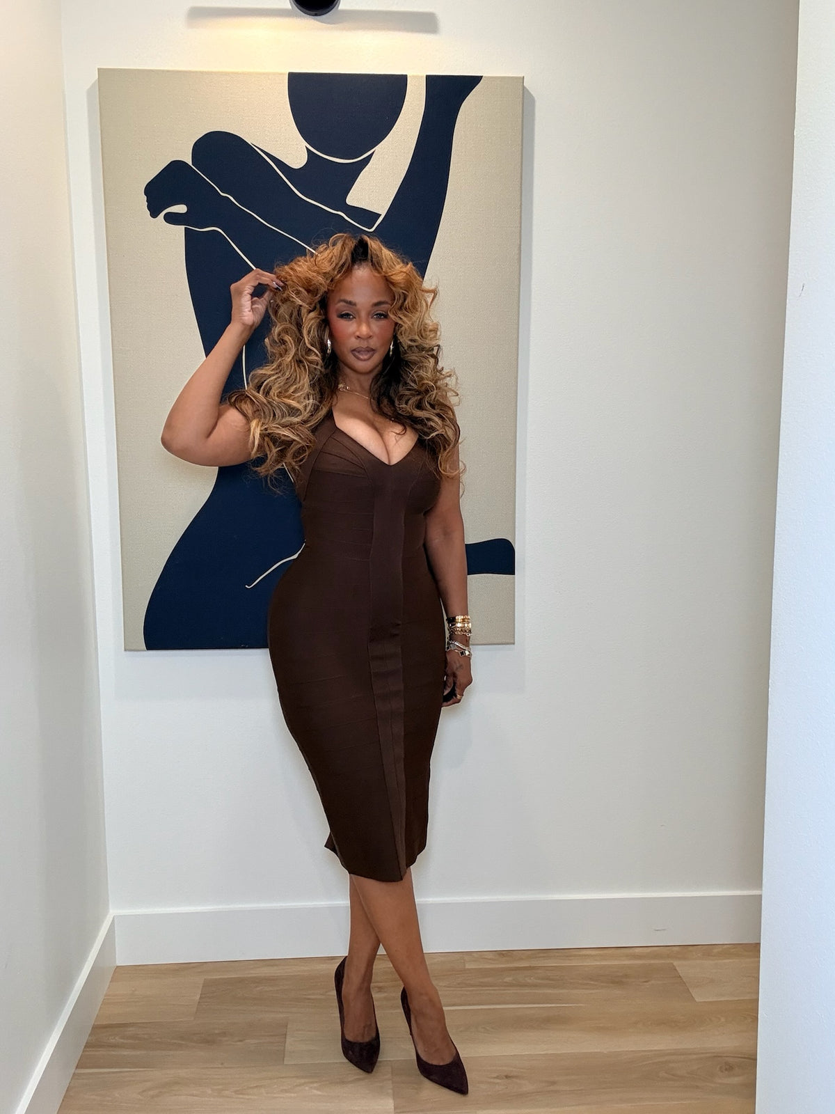 Serving Body Bandage Dress